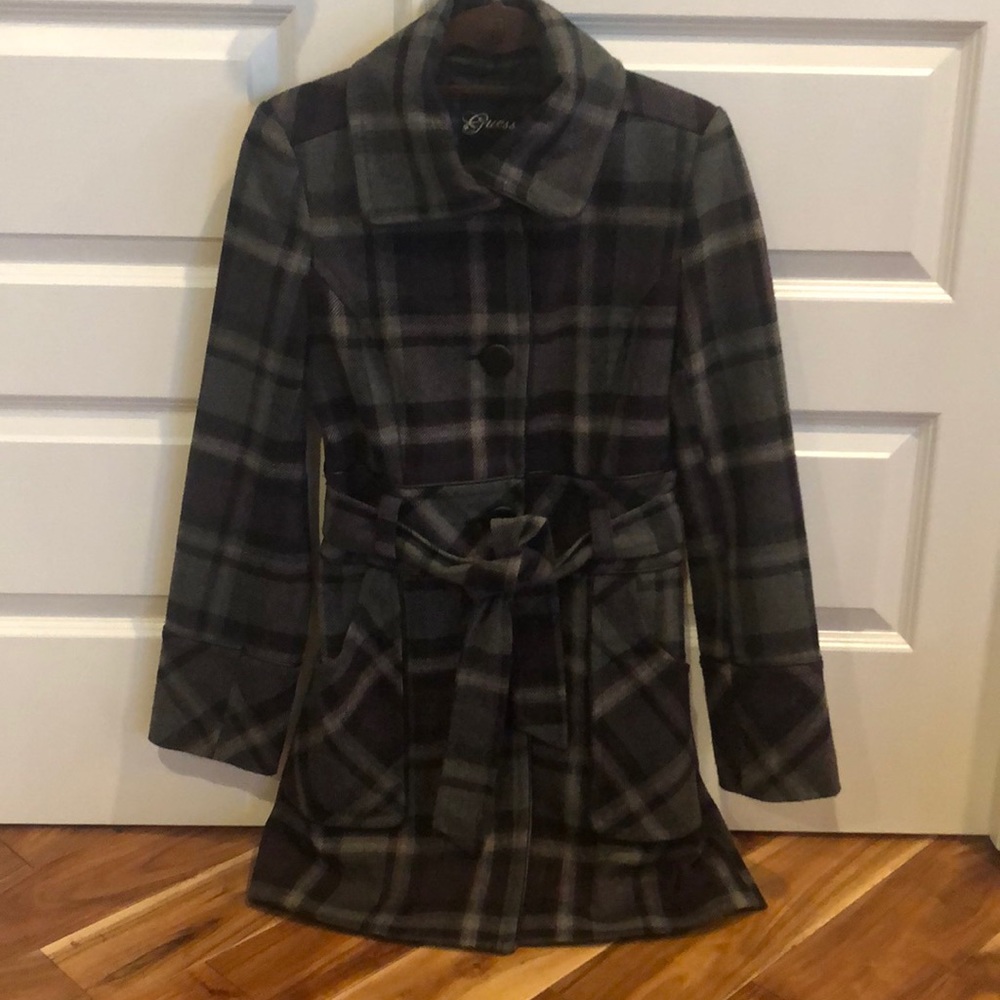 Guess Lines Button Up Coat - image 1